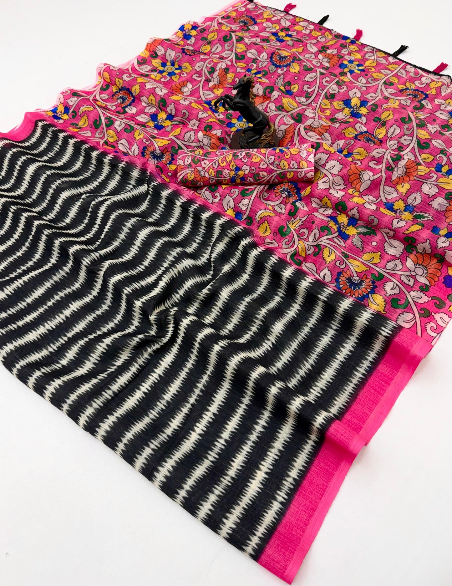 Rangriti – Soft Linen Cotton Printed Saree