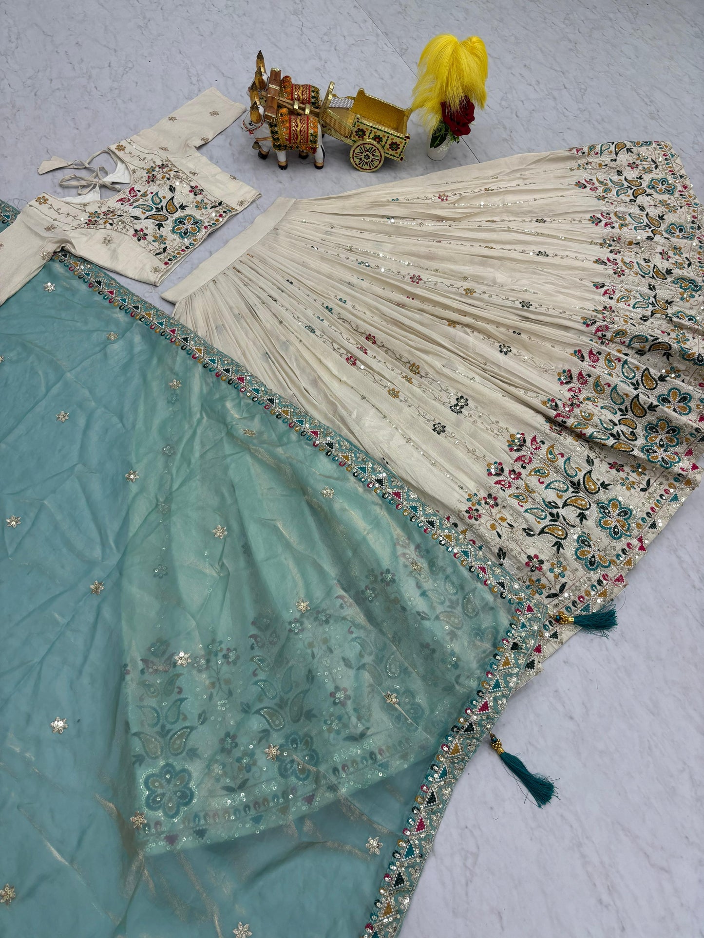 Tissue Silk Festival Lehenga Set