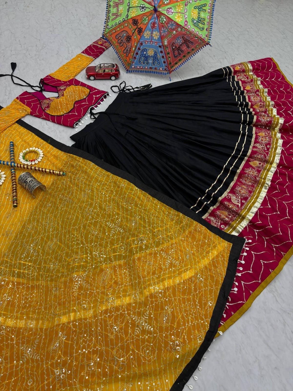 Navratri Special Pure Cotton Lehenga Choli Set