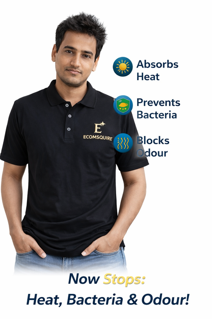 ECOMSQUIRE Premium Collar Polo T-Shirt