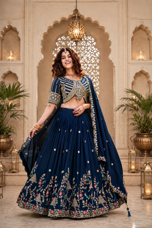 Designer Wedding Collection Lehenga Choli with Heavy Embroidery Work