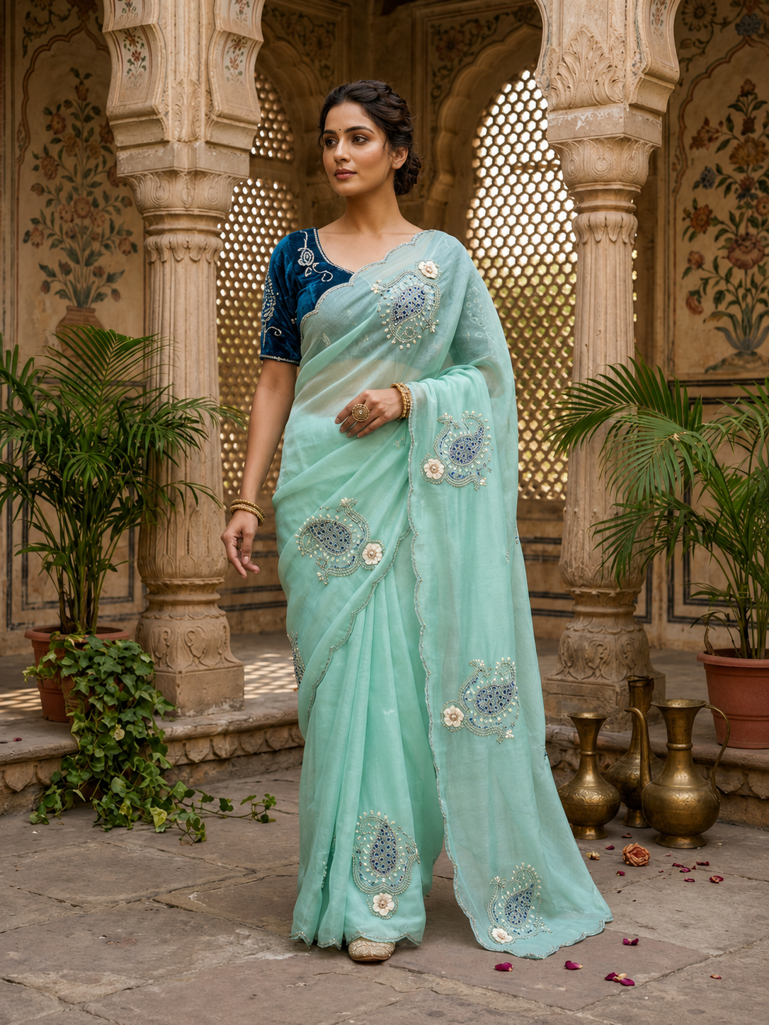 Maharani – Pure Shimmer Silk Saree