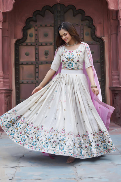 Tissue Silk Festival Lehenga Set
