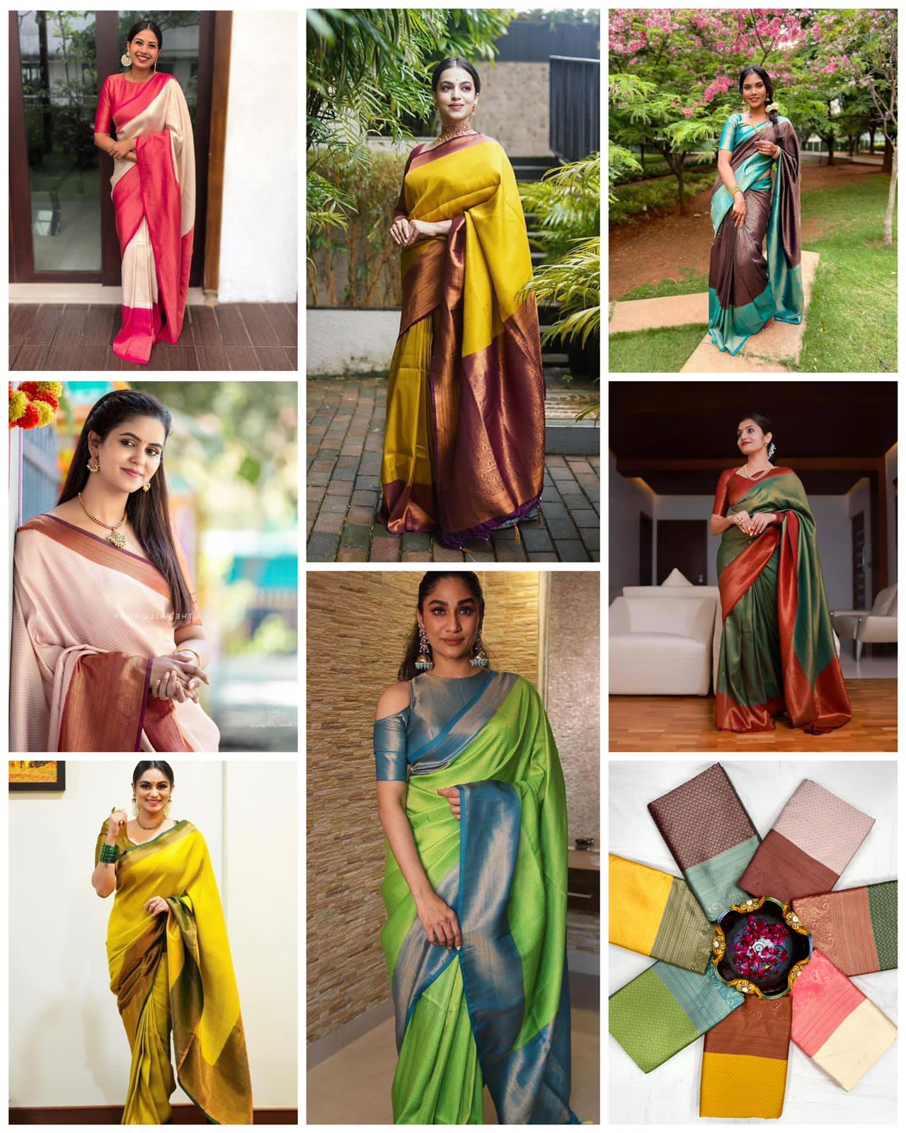 Mustard Silk Saree