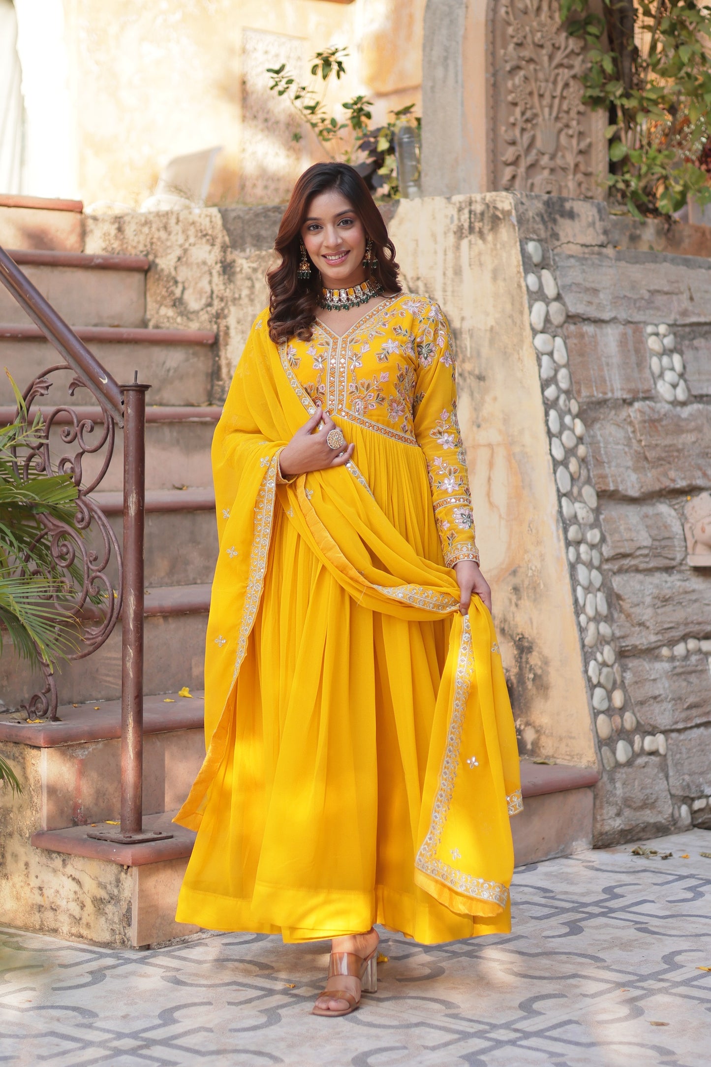 Premium Designer Gown With Dupatta