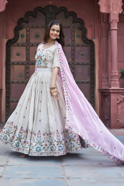 Tissue Silk Festival Lehenga Set