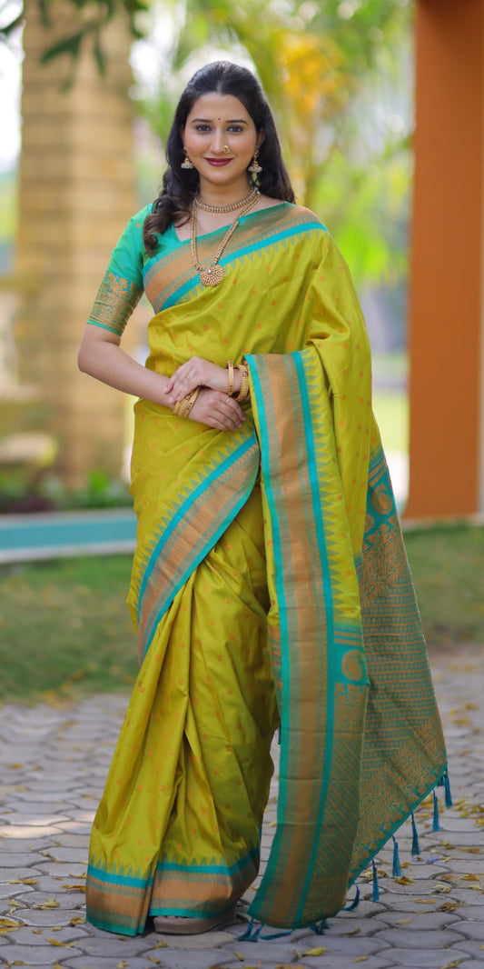 Kanji gadwal silk saree
