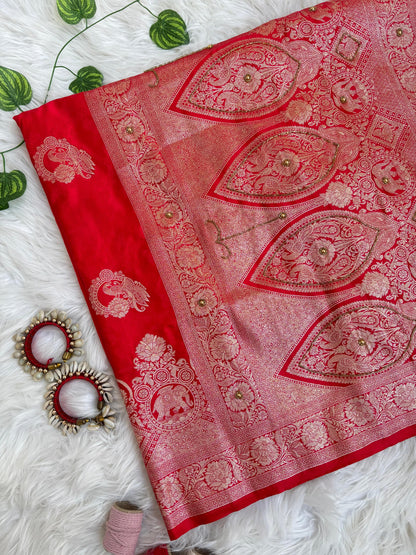 Jhanvi Rich Silk Saree – Pink