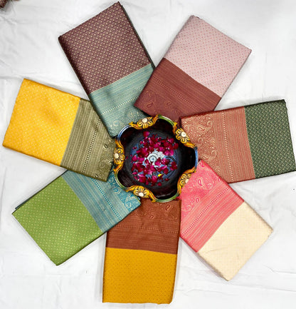 Green Blue Silk Saree