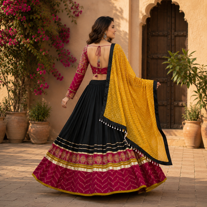 Navratri Special Pure Cotton Lehenga Choli Set