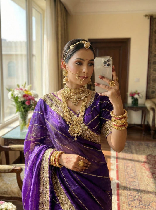 Zimmy Choo Silk Embroidery Saree