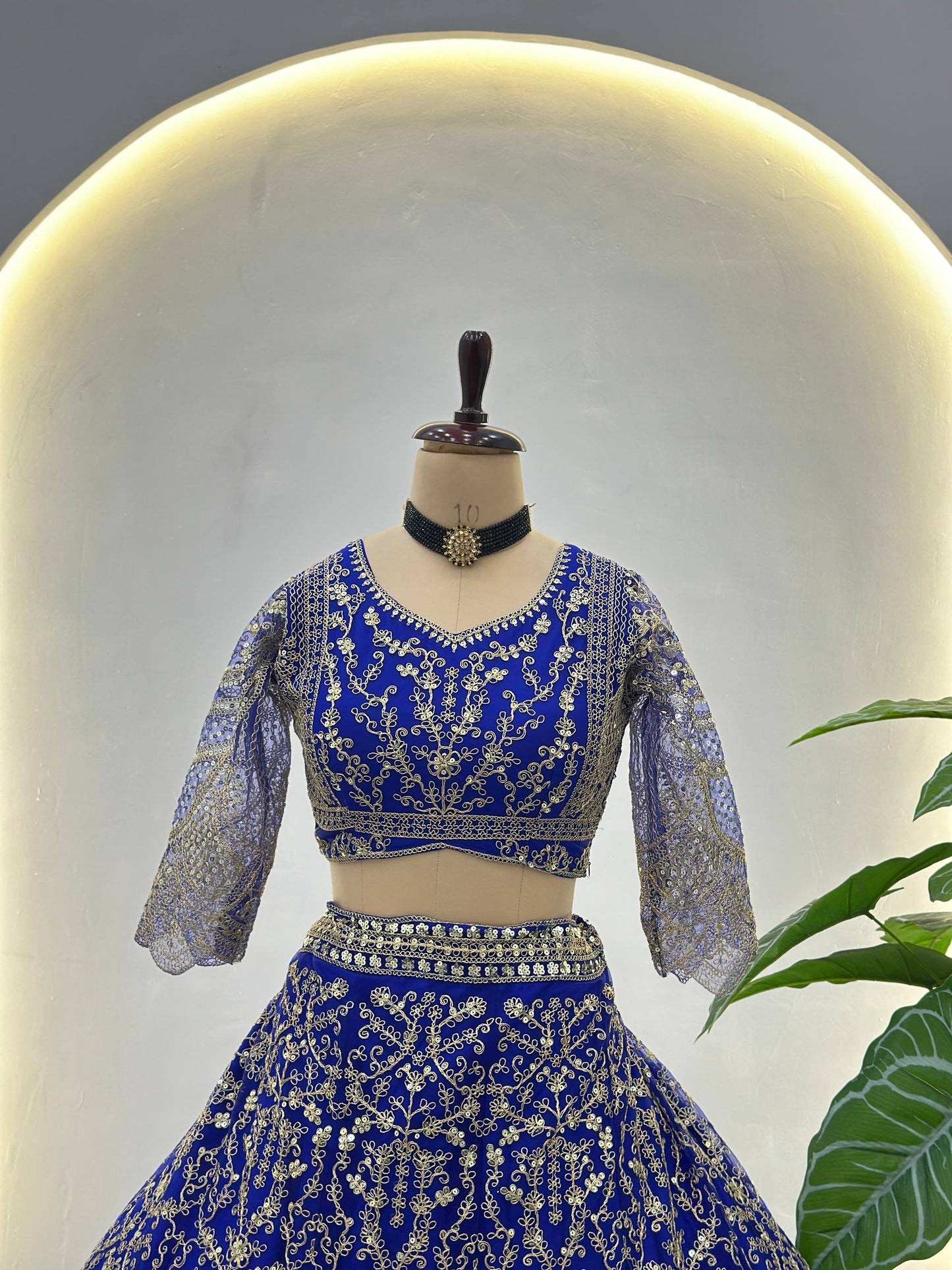 Premium Butterfly Net Designer Lehenga Choli with Heavy Embroidery (3 Colours)