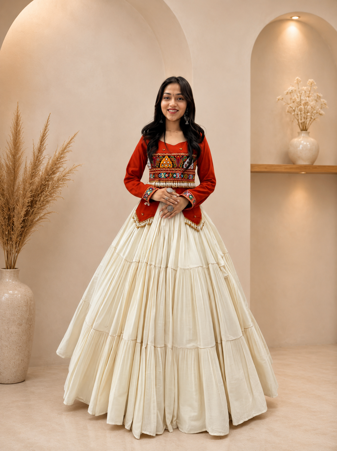 Navratri Special Hand Work Lehenga Choli | 9 Meter Flair