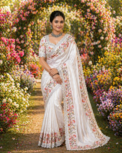 Designer Georgette Embroidery Saree – Disha Collection