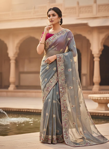 New Arrival Priti Royal Fandy Satin Silk Saree