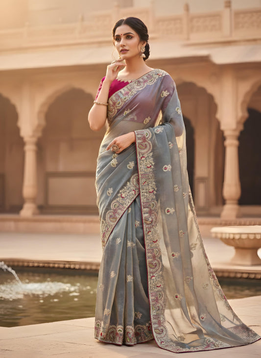 New Arrival Priti Royal Fandy Satin Silk Saree