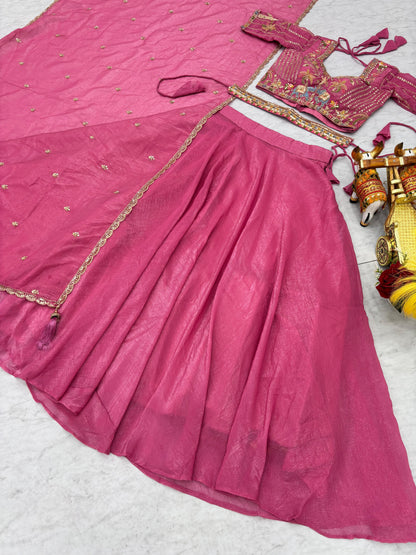 Premium Wedding Lehenga Choli Set – 9 Meter Flair