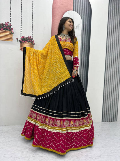 Navratri Special Pure Cotton Lehenga Choli Set