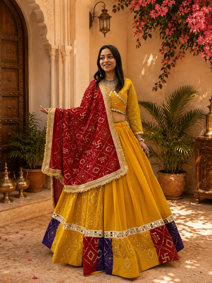 Navratri Special Heavy Embroidery Lehenga Choli Set