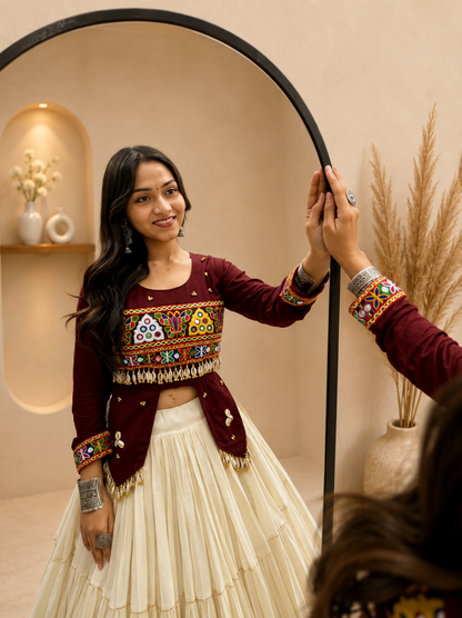Navratri Special Hand Work Lehenga Choli | 9 Meter Flair