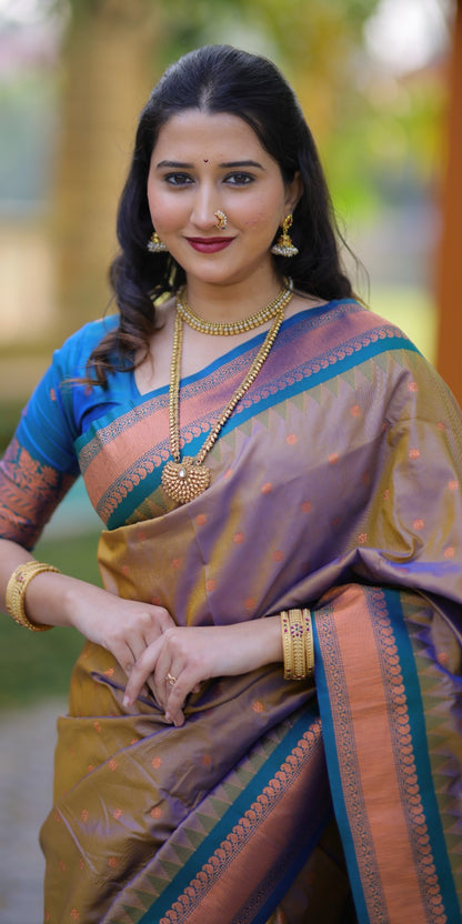 Kanji gadwal silk saree