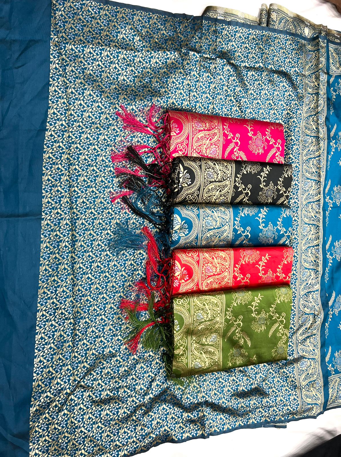 Black Gold Woven Saree