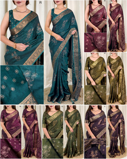 Tom & Jerry Cotton Silk Saree