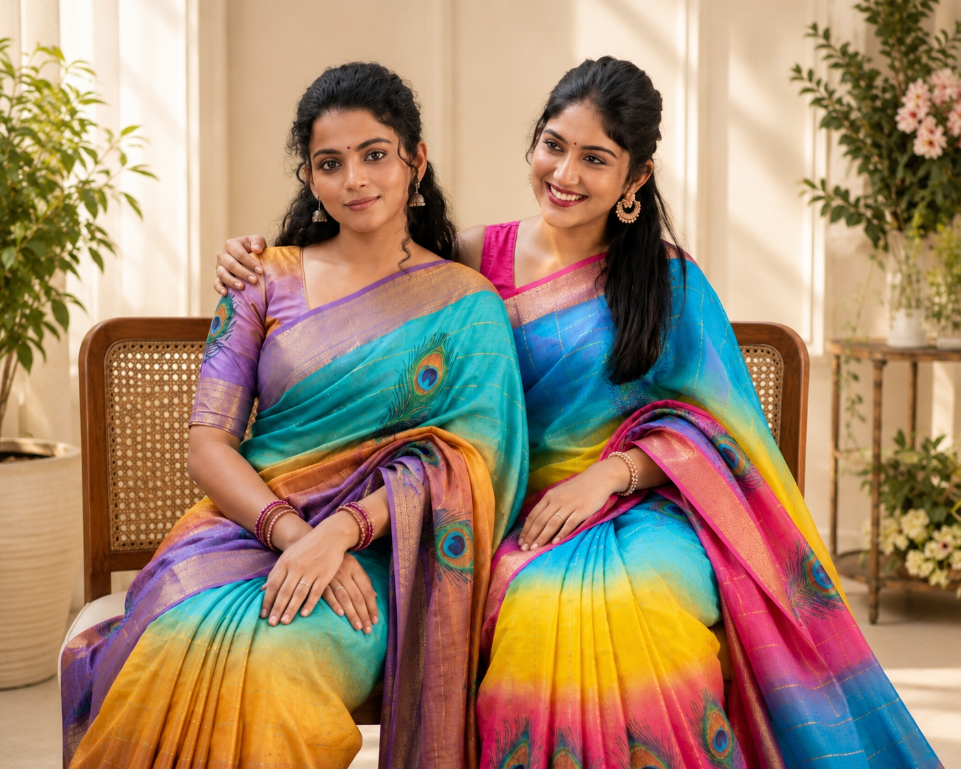 Pure Tussar Silk Saree for Women | Handloom Bhagalpuri Panel Design with Golden Border