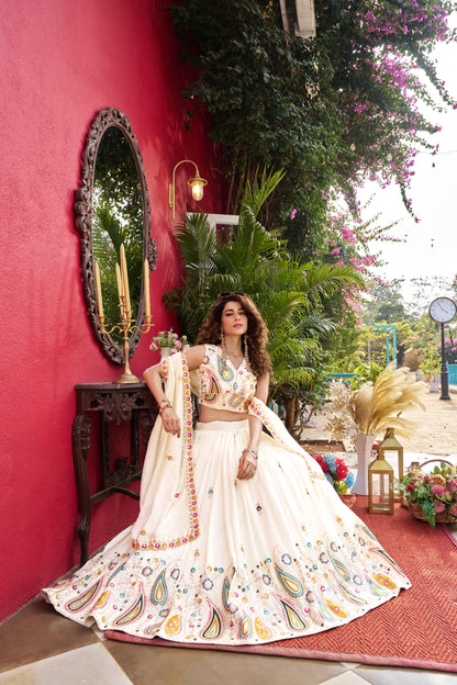 Wedding Vichitra Lehenga Choli