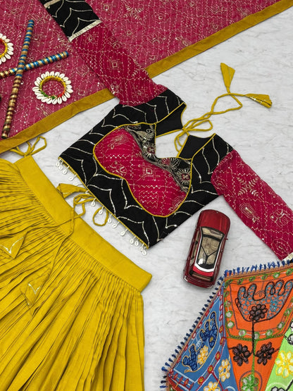 Navratri Special Pure Cotton Lehenga Choli Set