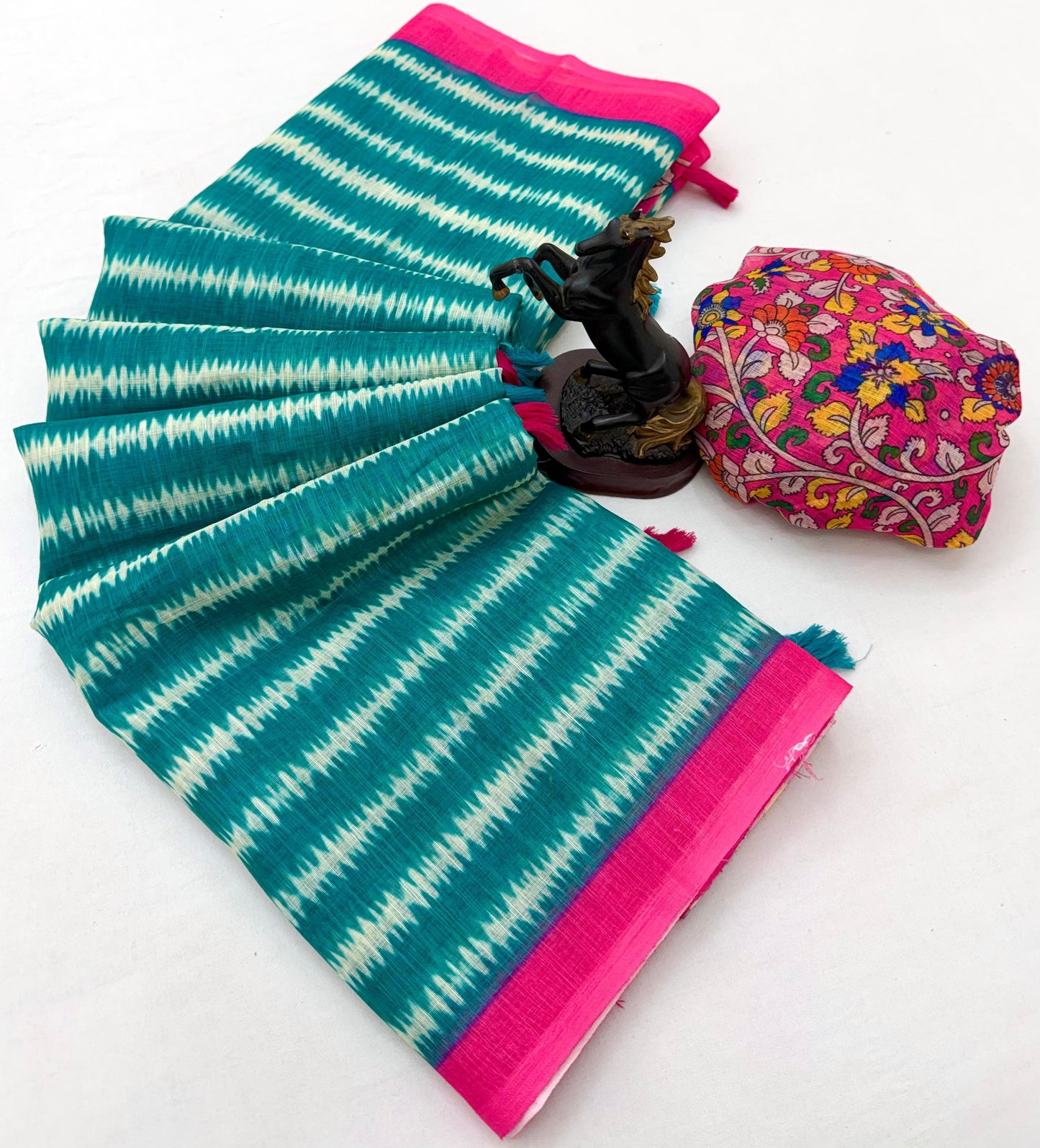 Rangriti – Soft Linen Cotton Printed Saree