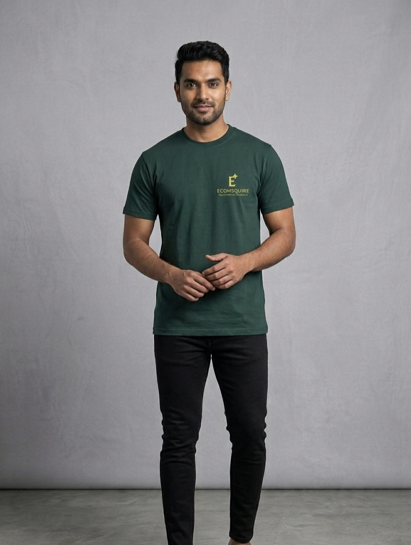 ECOMSQUIRE Premium Comfort Green T-Shirt