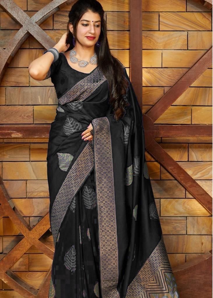 Black Silk Saree