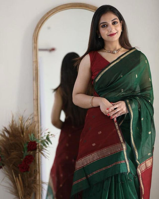 Red Festive Saree