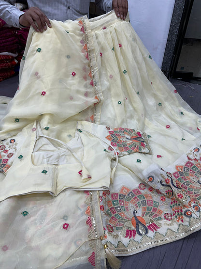 Festival Star Tissue Silk Lehenga Choli Set