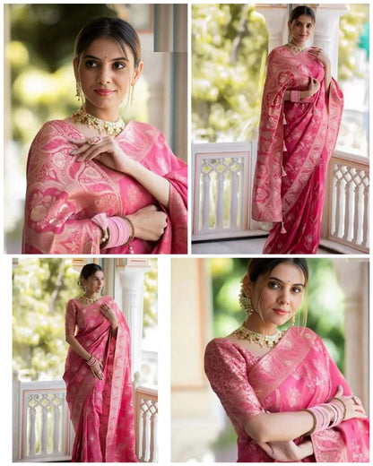 Soft Pink Elegant Saree