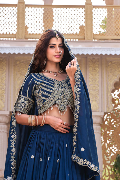 Heavy Embroidery Wedding Lehenga Choli