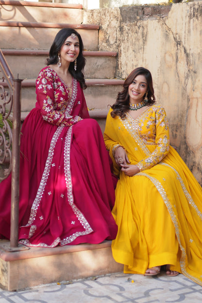 Premium Designer Gown With Dupatta