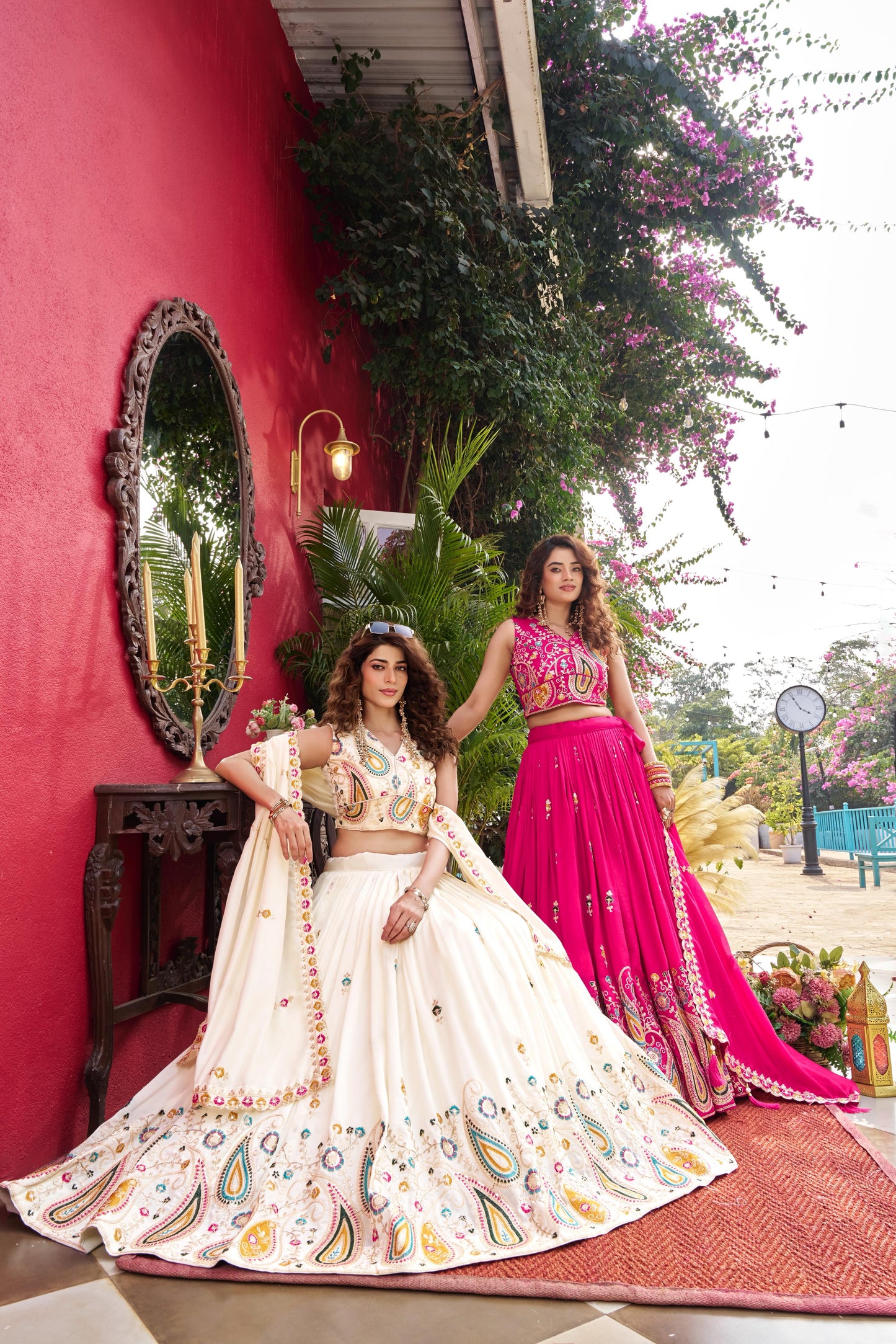 Wedding Vichitra Lehenga Choli