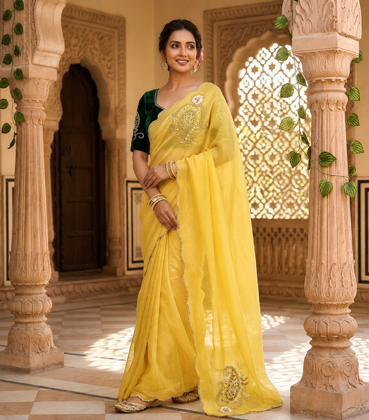 Maharani – Pure Shimmer Silk Saree