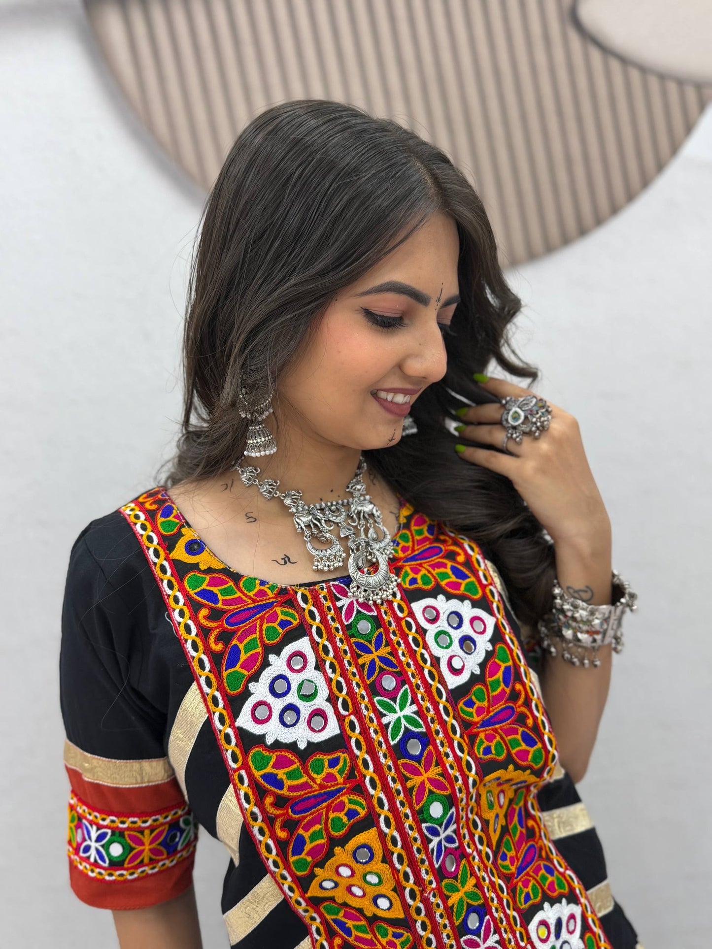 Navratri Special Pure Cotton Kediyu Lehenga Set | 6 Meter Flair | Garba & Dandiya Dress