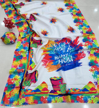 Handloom Tussar Silk Kalamkari Saree