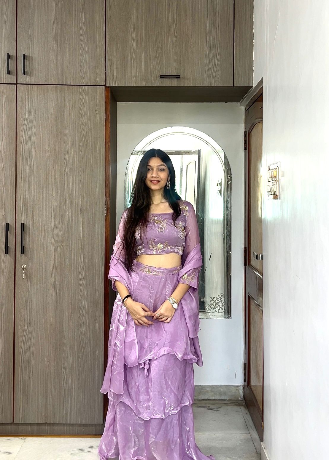 3-Piece Party Wear Lehenga Set