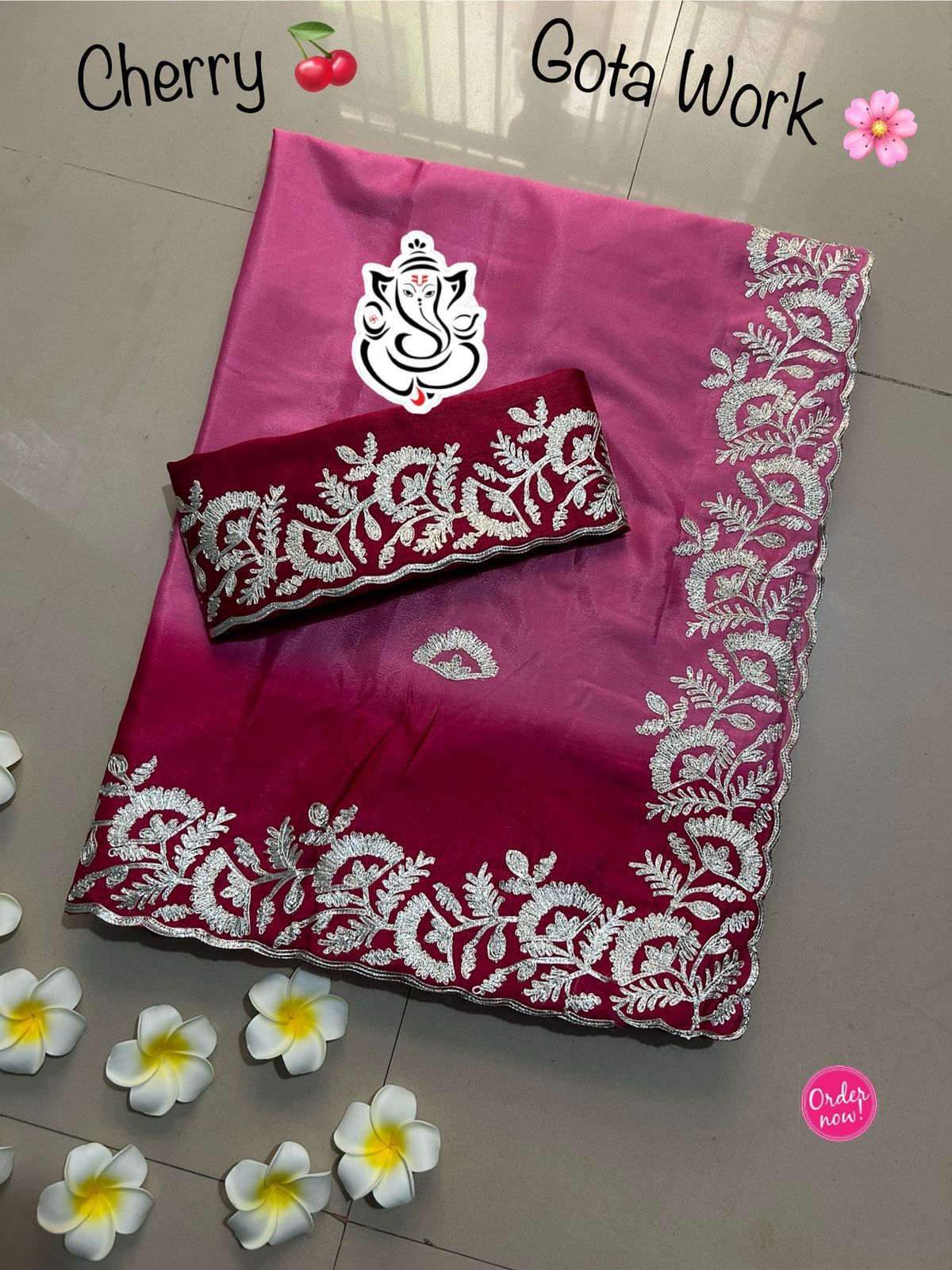 Elegant Ombre Shaded Silk Saree with Heavy Embroidered Border