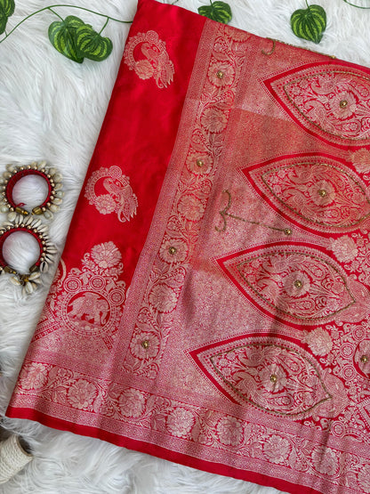 Jhanvi Rich Silk Saree – Pink