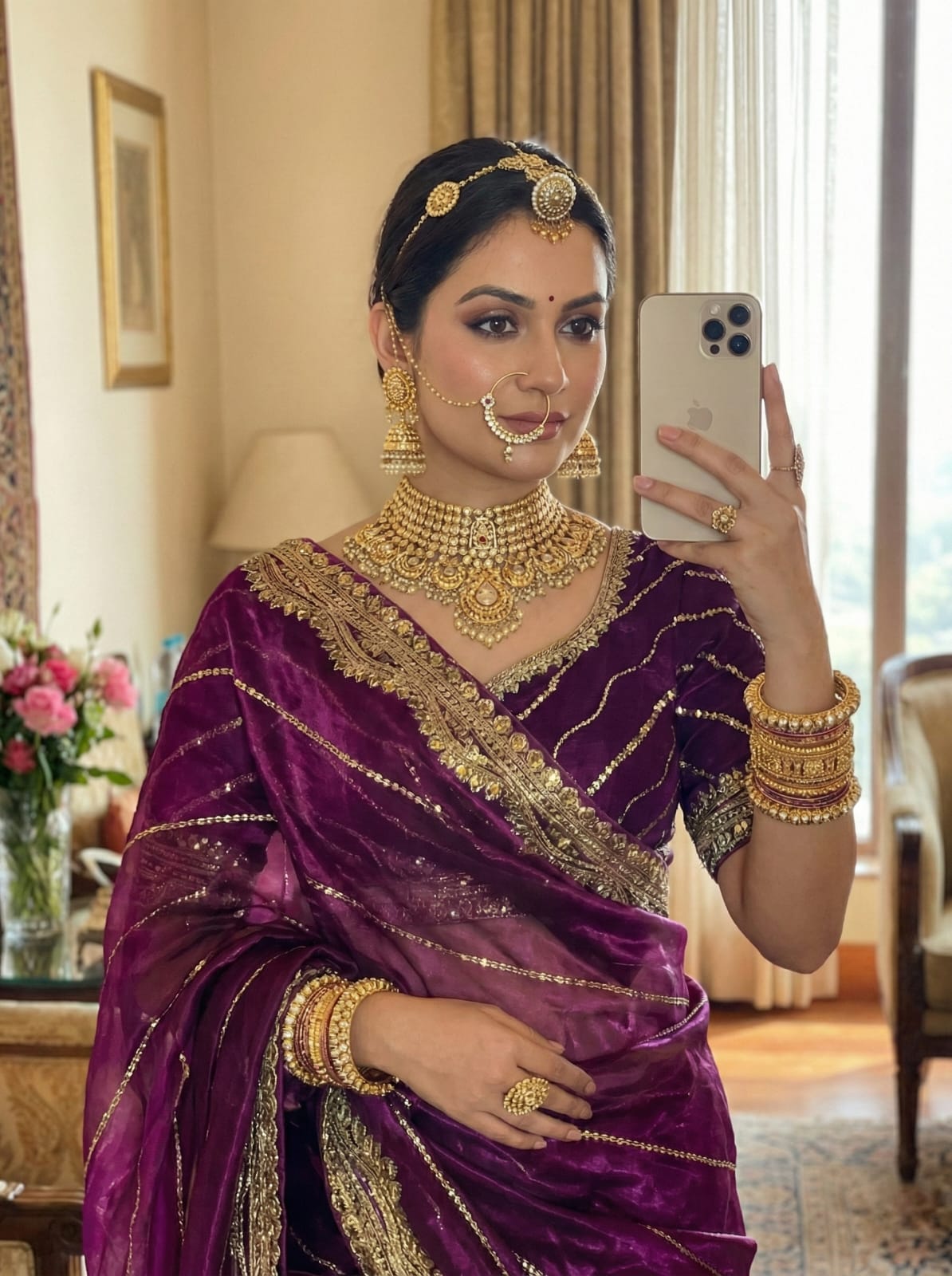 Zimmy Choo Silk Embroidery Saree