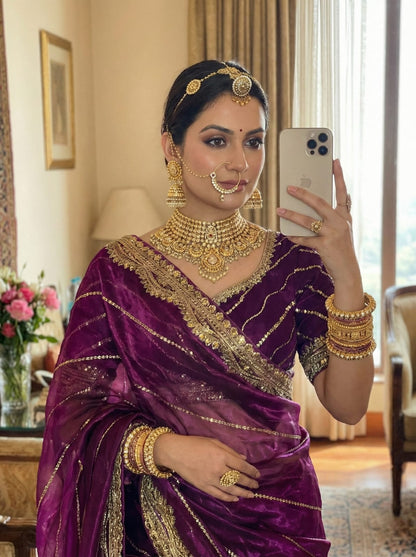 Zimmy Choo Silk Embroidery Saree