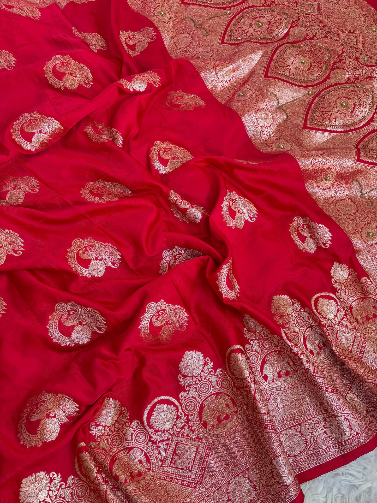 Jhanvi Rich Silk Saree – Pink