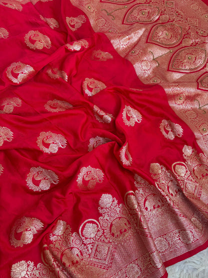 Jhanvi Rich Silk Saree – Pink