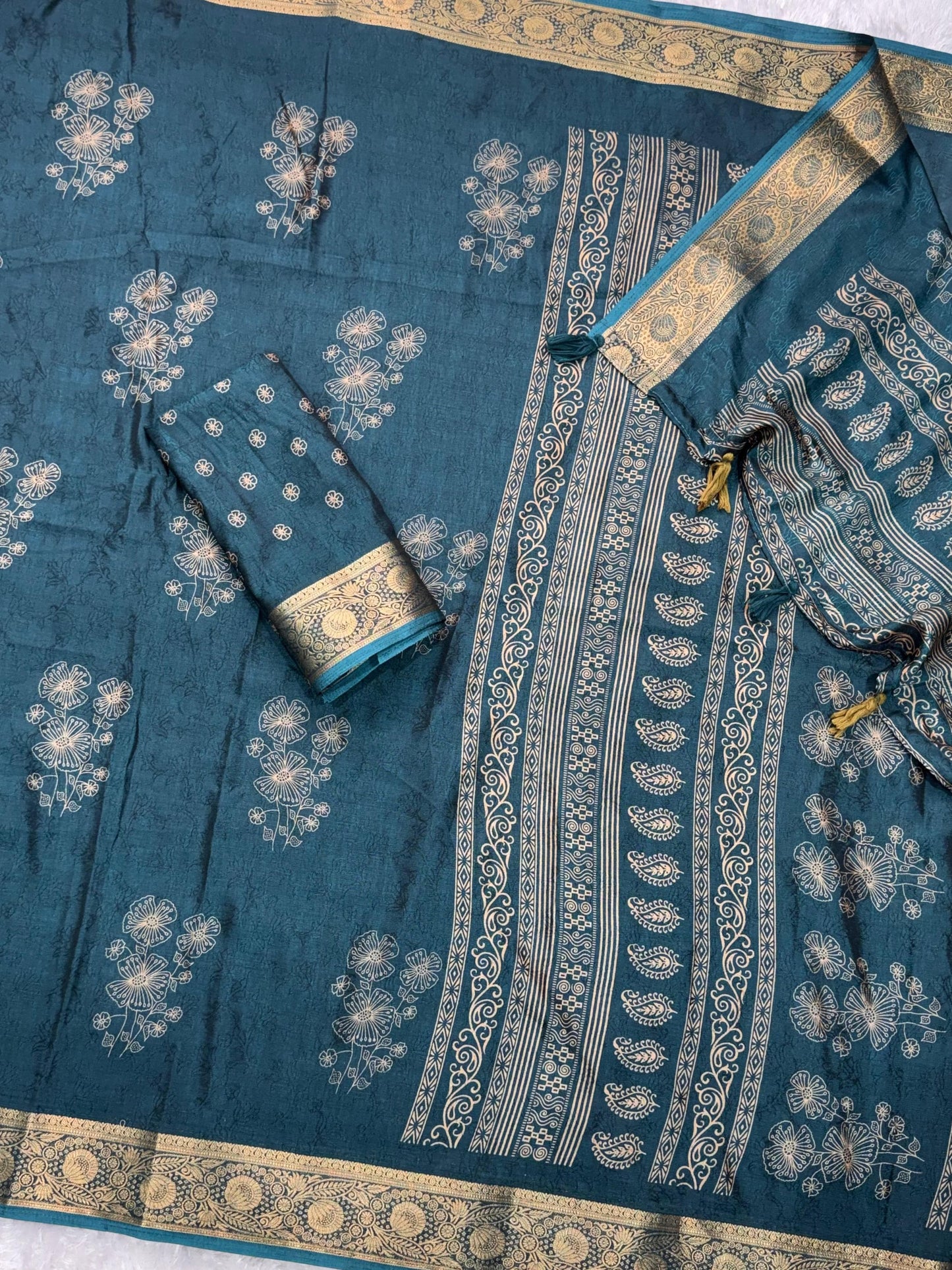 Tom & Jerry Cotton Silk Saree